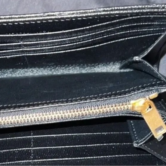 BRAND NEW YSL SAINT LAURENT Long Flap Wallet In Grain Embossed Leather MSRP $930 - Picture 9 of 13
